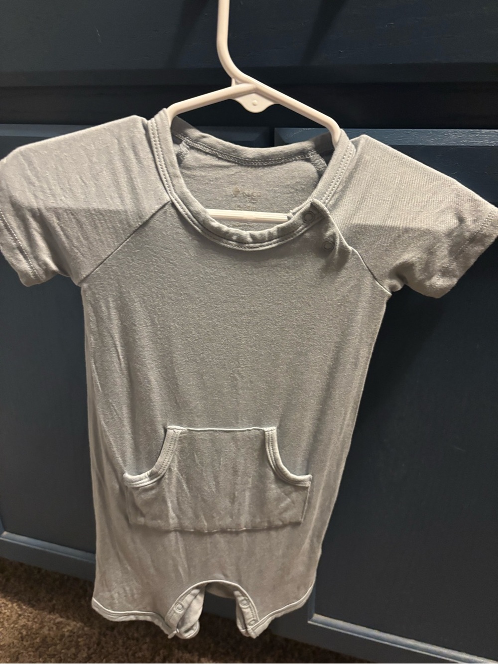 Kyte Baby/Toddler Short-Sleeve Romper - Fog